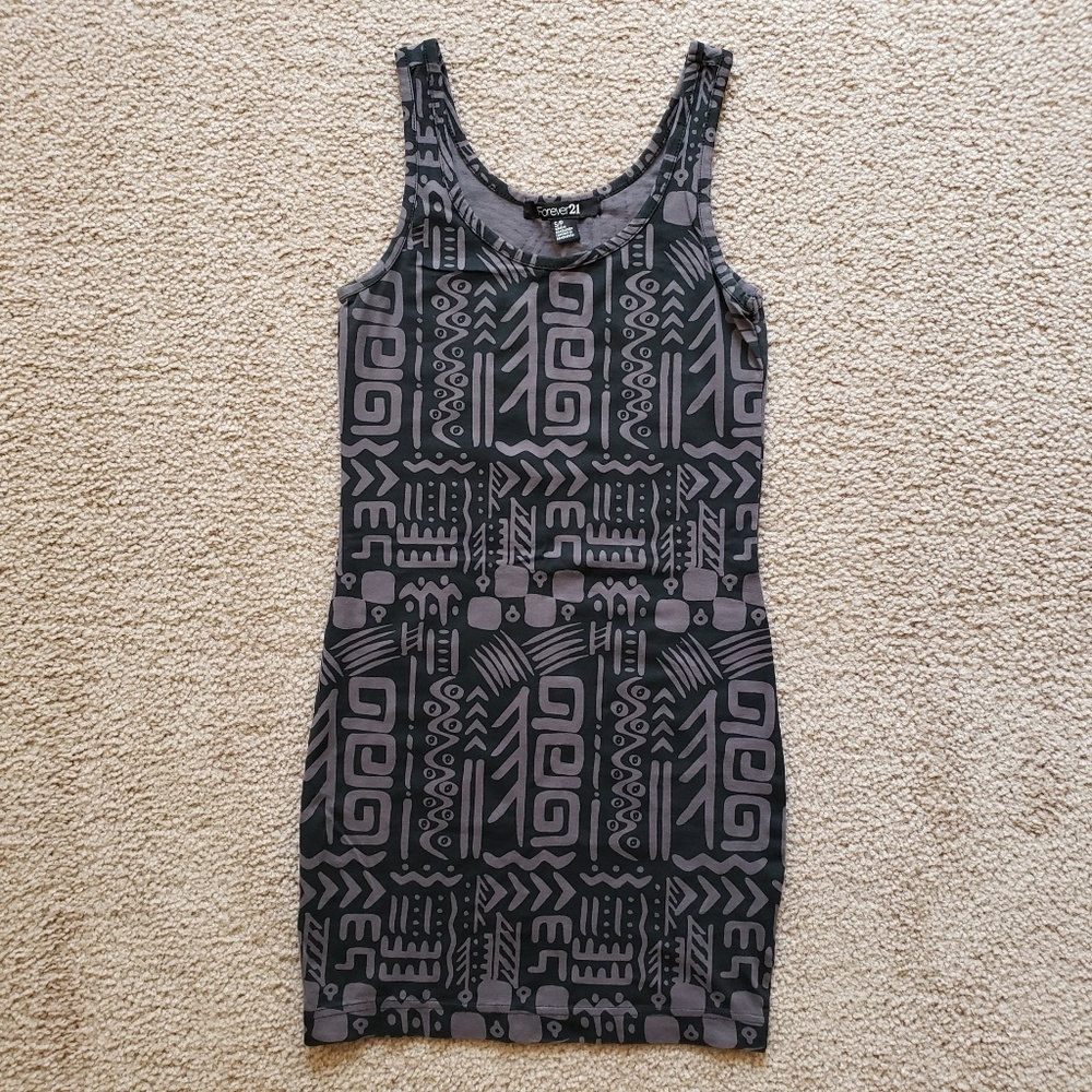 Forever 21 Tribal Print Bodycon Dress